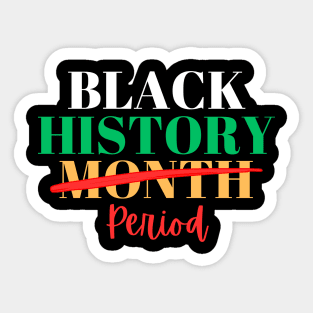 Black History Month Period Sticker